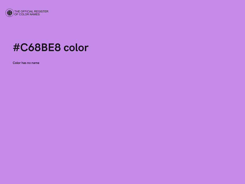 #C68BE8 color image