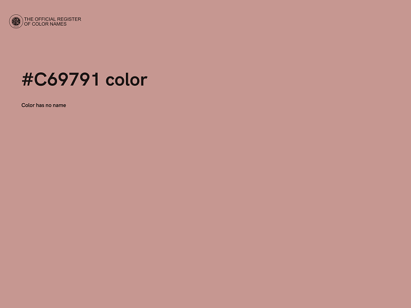 #C69791 color image