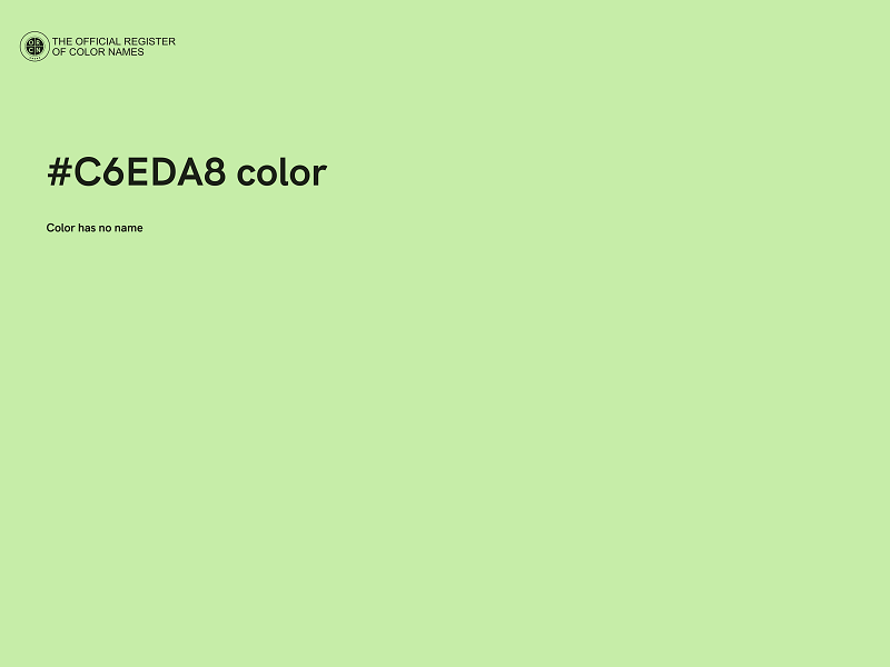 #C6EDA8 color image