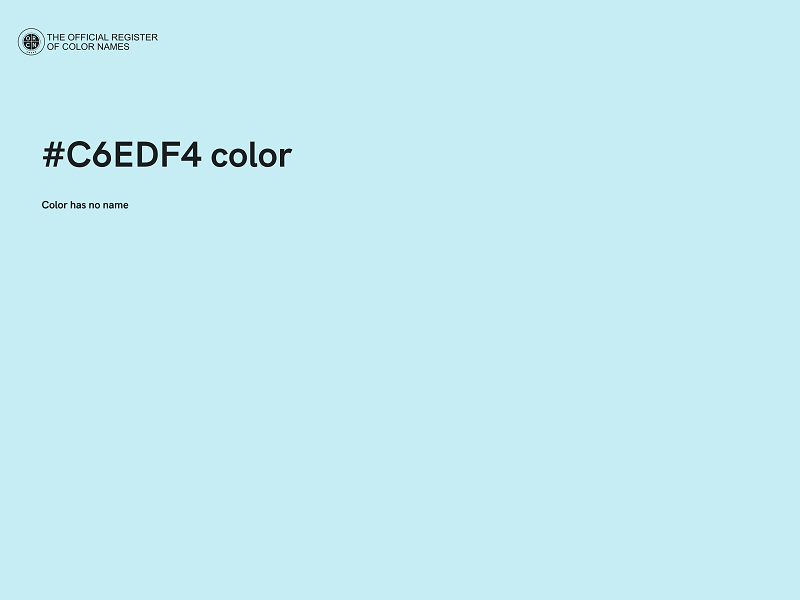 #C6EDF4 color image