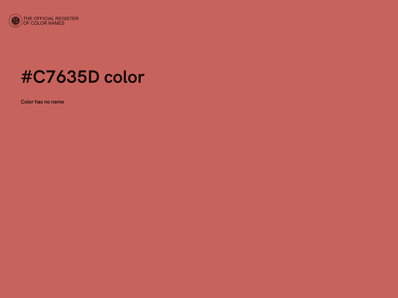 #C7635D color image