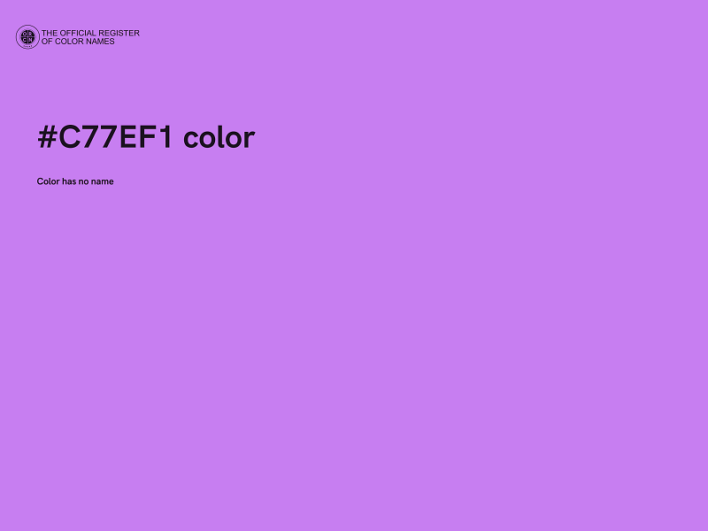 #C77EF1 color image