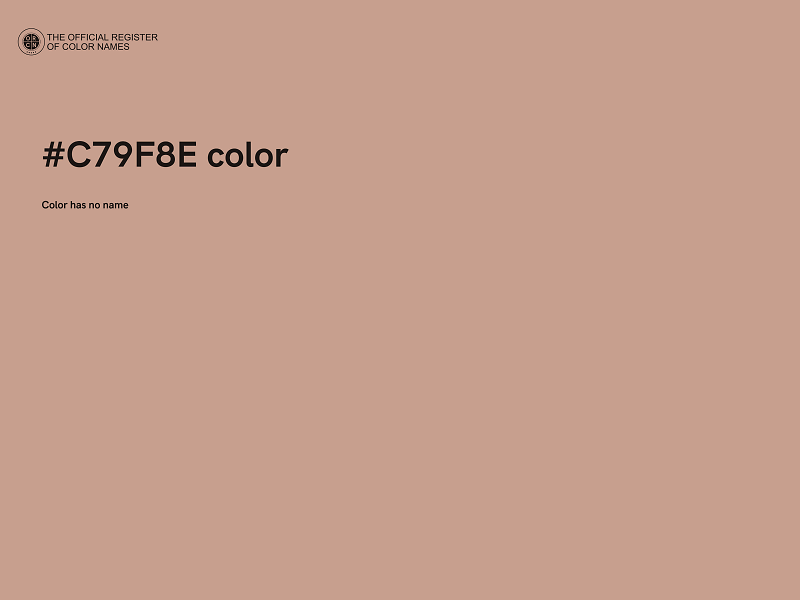 #C79F8E color image