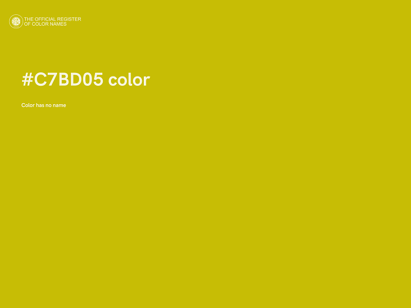 #C7BD05 color image