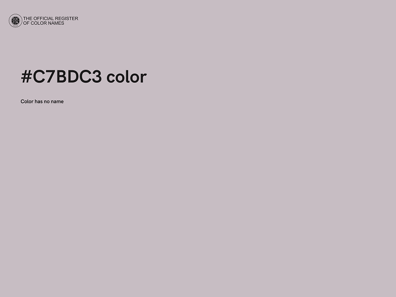 #C7BDC3 color image