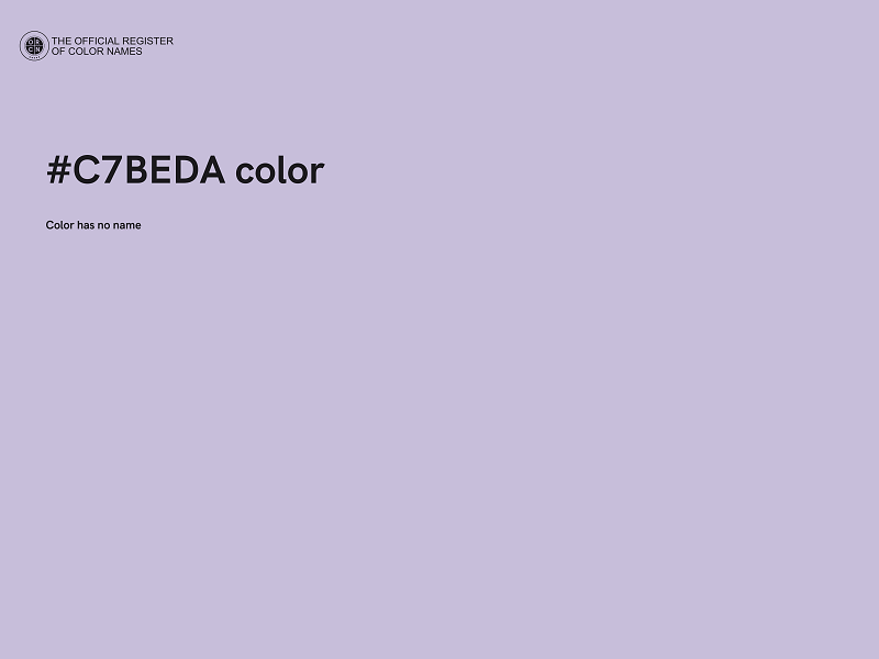 #C7BEDA color image