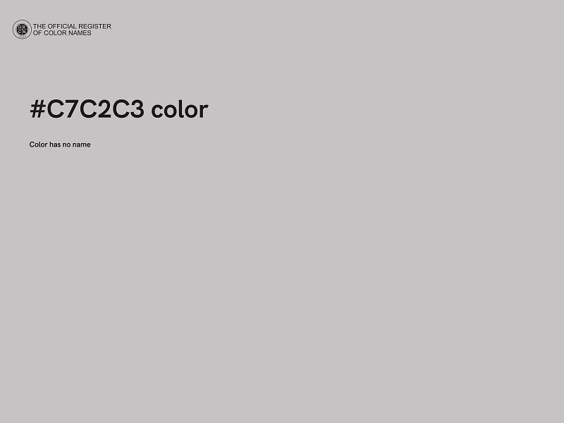 #C7C2C3 color image