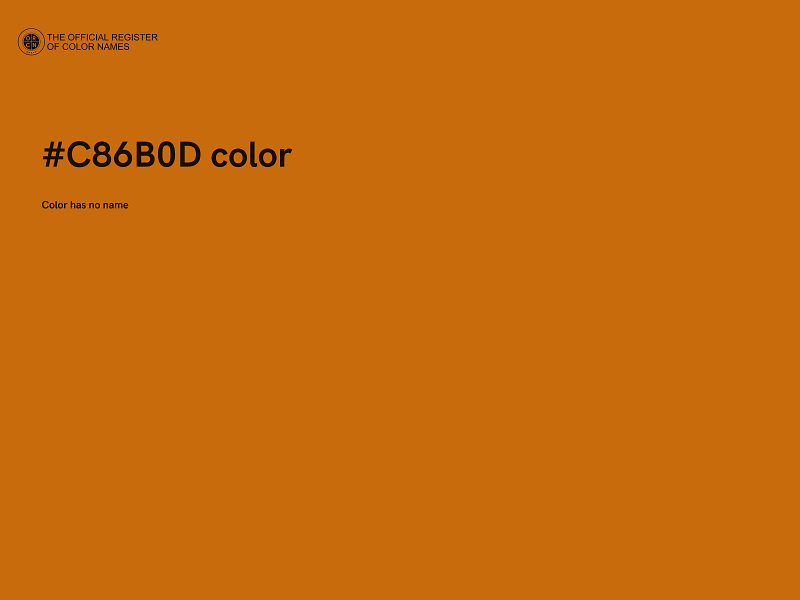 #C86B0D color image