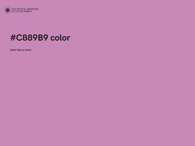 #C889B9 color image