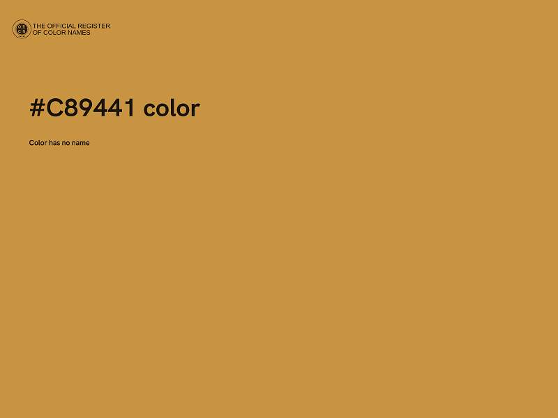 #C89441 color image