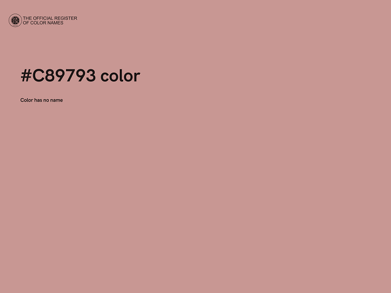 #C89793 color image