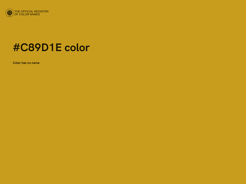 #C89D1E color image