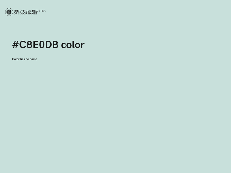 #C8E0DB color image