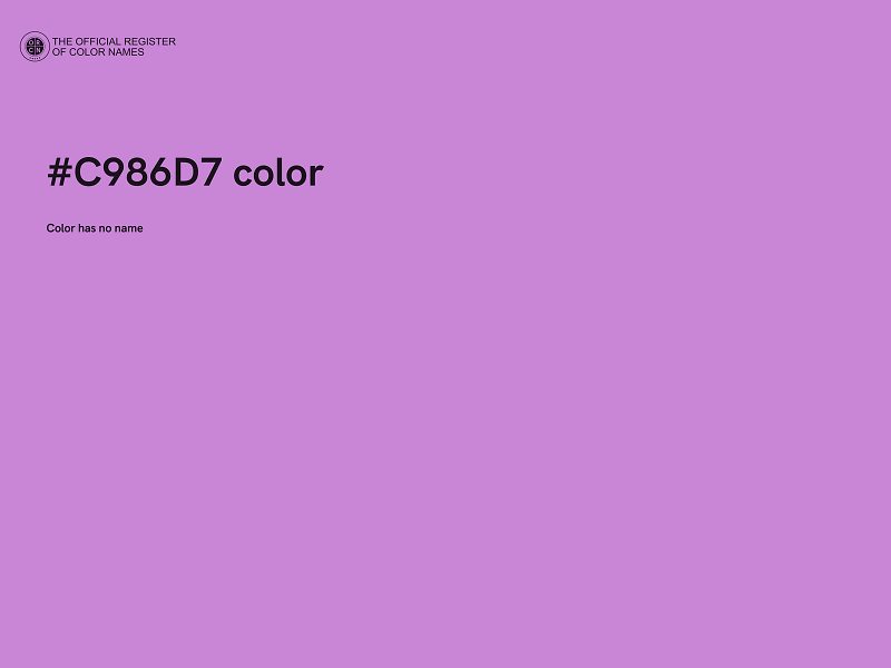 #C986D7 color image