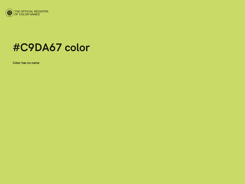 #C9DA67 color image