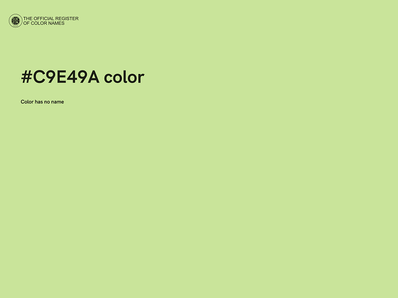 #C9E49A color image