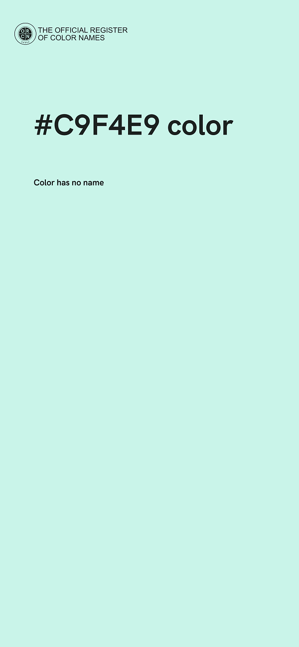 #C9F4E9 color image