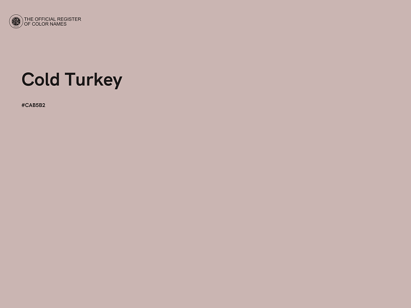 #CAB5B2 - Cold Turkey color image