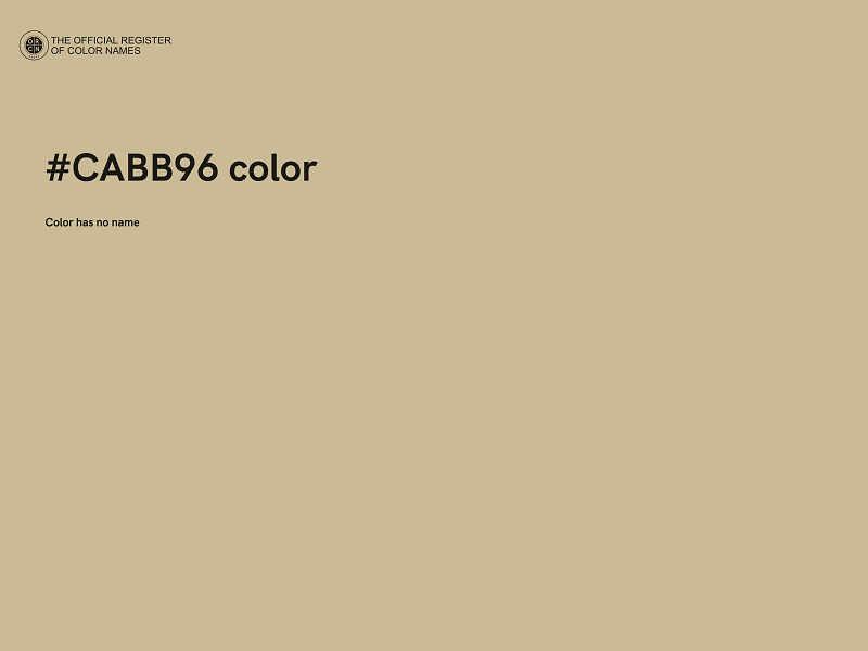 #CABB96 color image