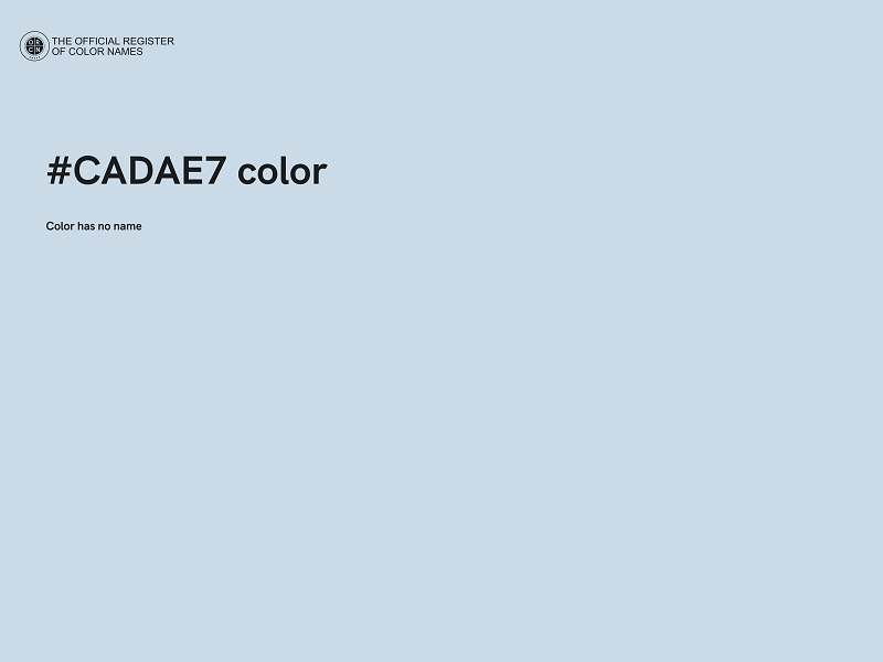 #CADAE7 color image