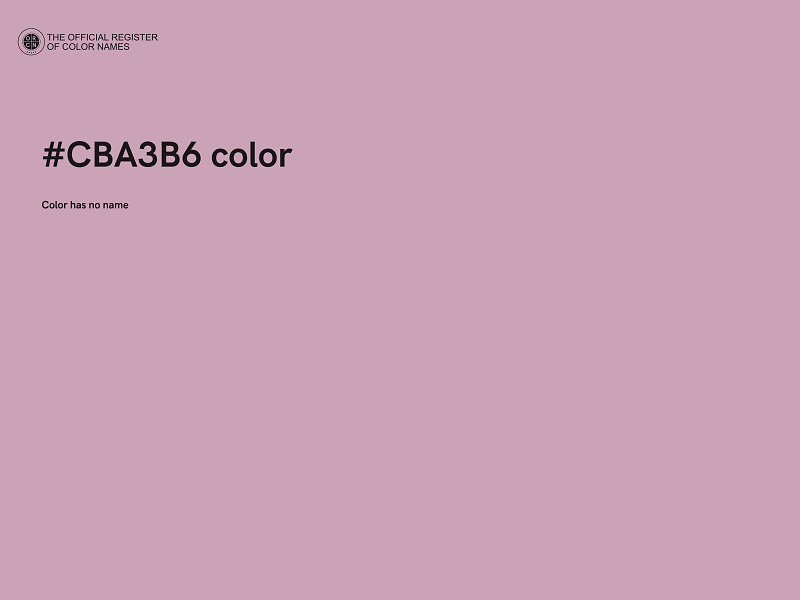 #CBA3B6 color image