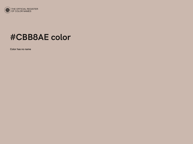 #CBB8AE color image