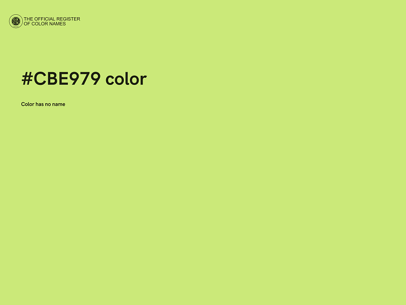 #CBE979 color image