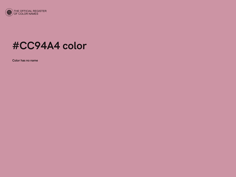 #CC94A4 color image