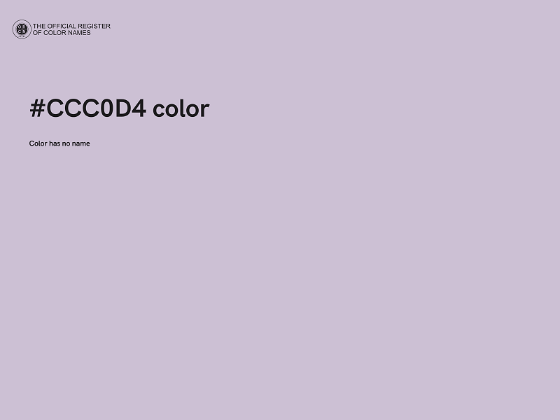 #CCC0D4 color image