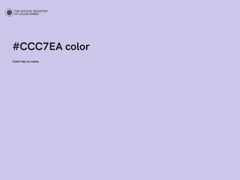 #CCC7EA color image