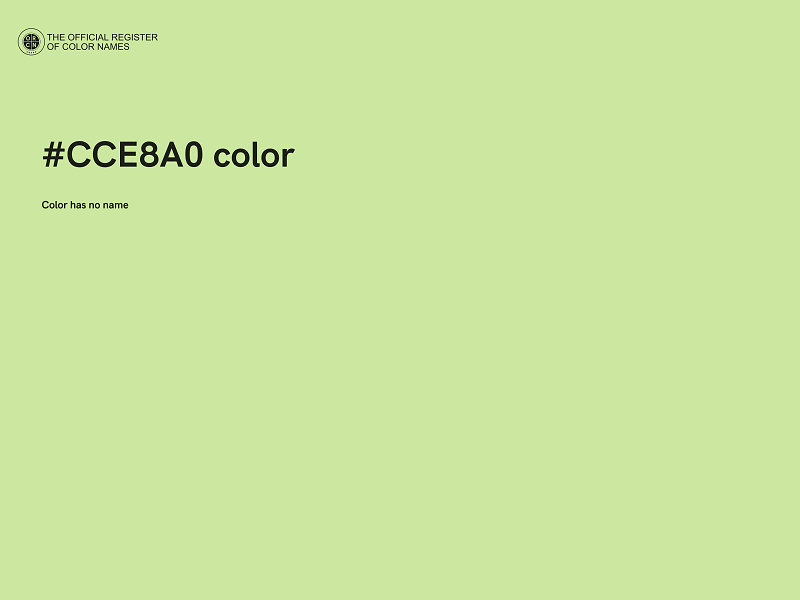 #CCE8A0 color image