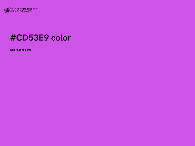 #CD53E9 color image