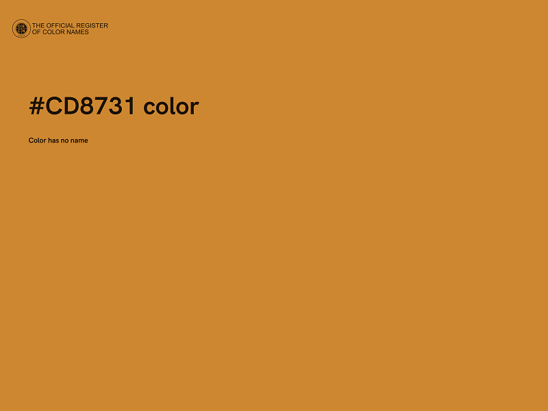 #CD8731 color image