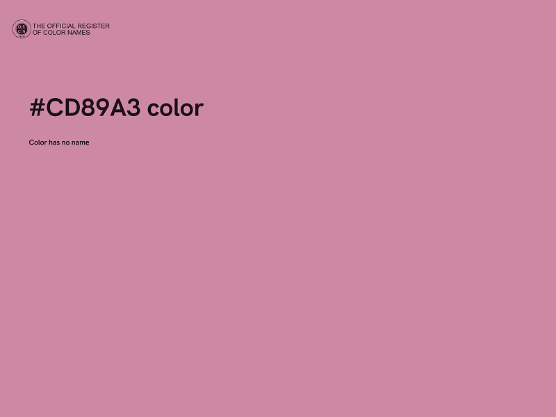 #CD89A3 color image