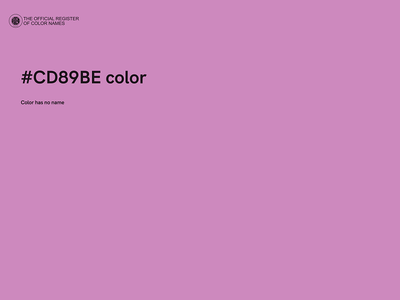 #CD89BE color image