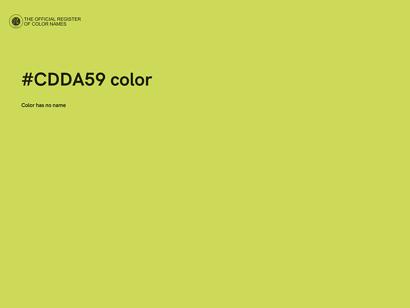 #CDDA59 color image