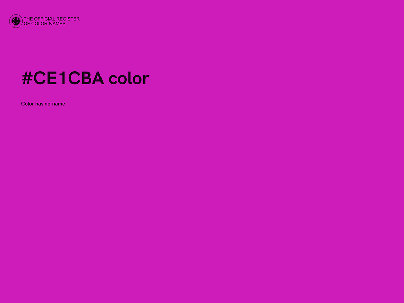 #CE1CBA color image