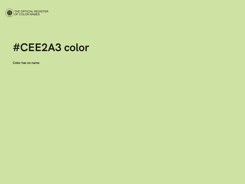 #CEE2A3 color image