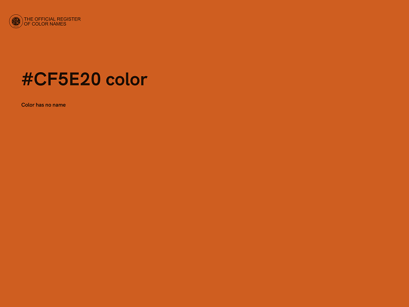 #CF5E20 color image