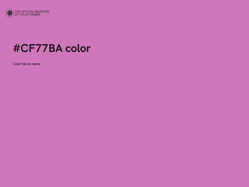 #CF77BA color image