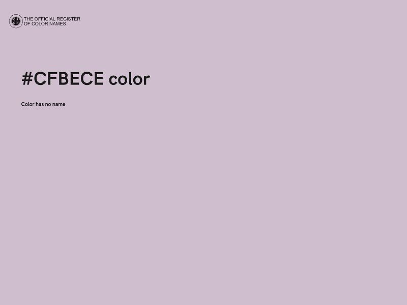 #CFBECE color image