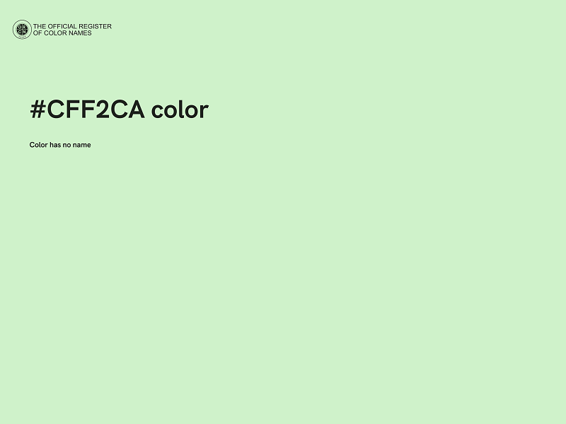 #CFF2CA color image