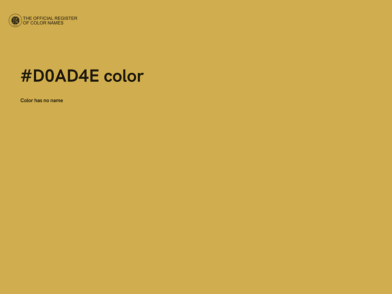 #D0AD4E color image