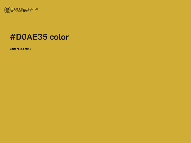 #D0AE35 color image