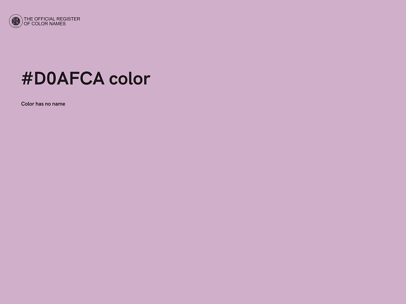 #D0AFCA color image