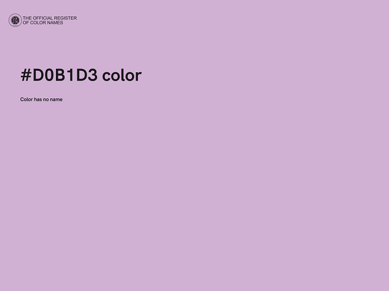 #D0B1D3 color image