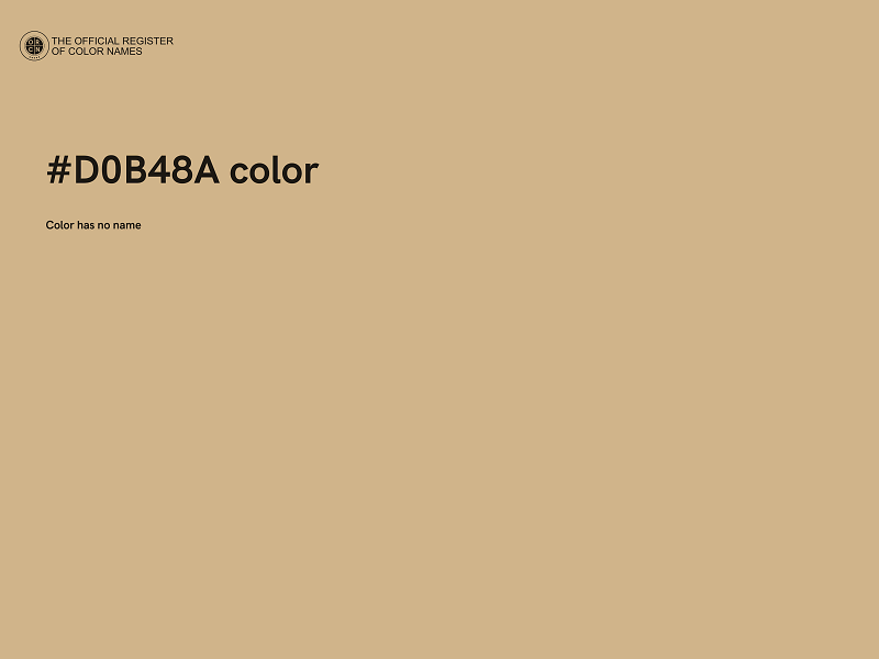 #D0B48A color image