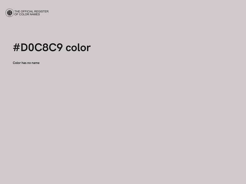 #D0C8C9 color image