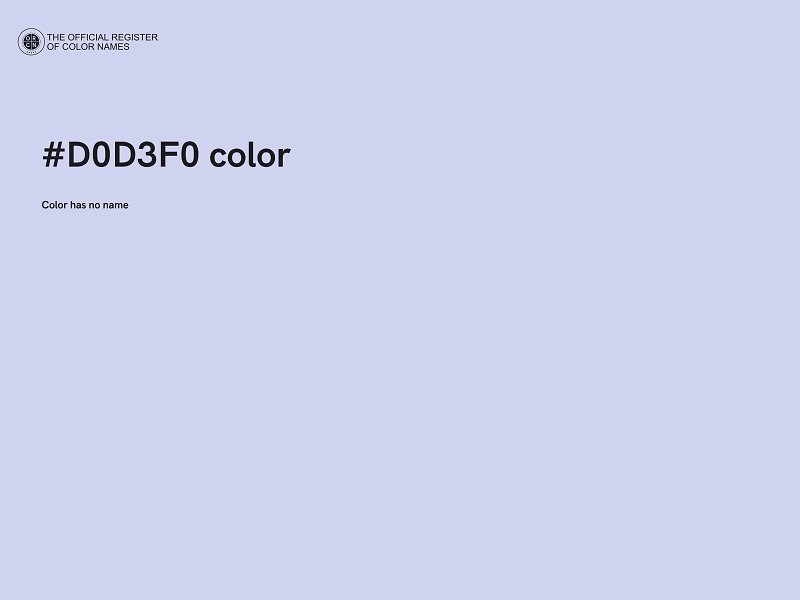 #D0D3F0 color image