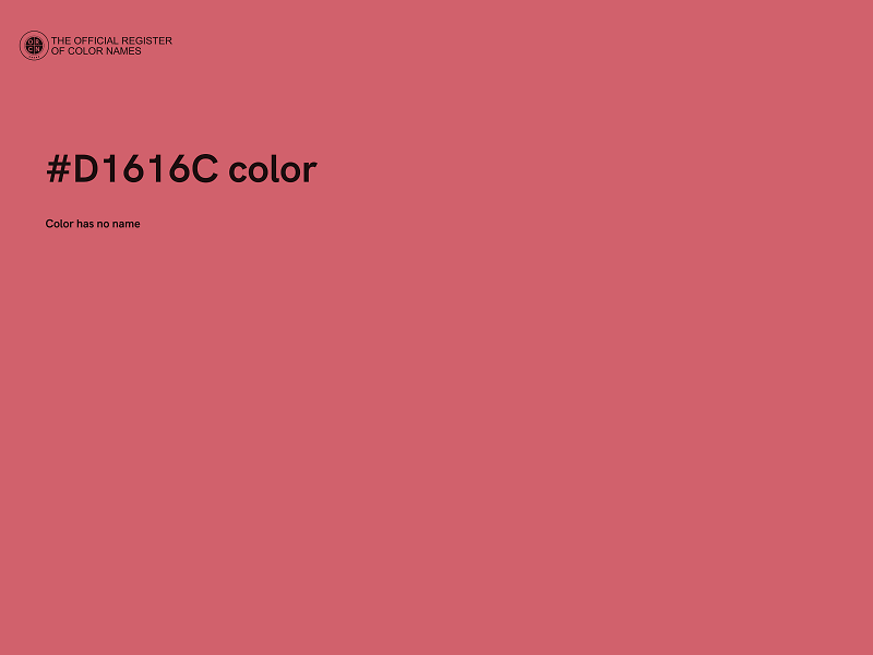 #D1616C color image